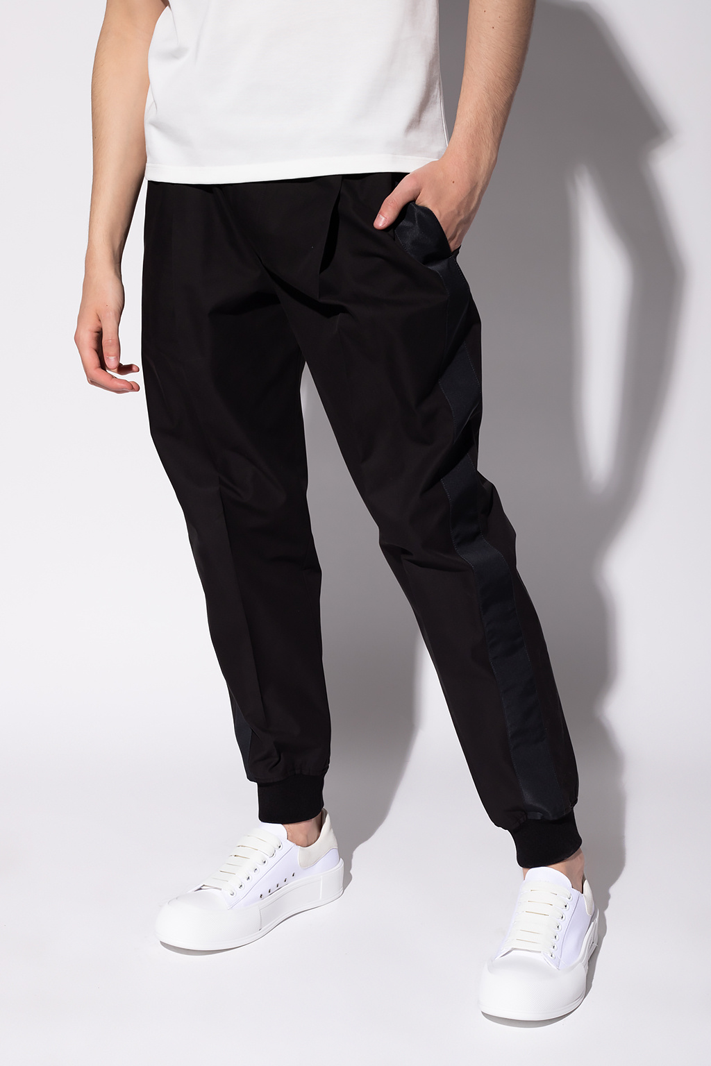 【送料&関税込】Alexander McQueen Pants With Side Stripes Pinstripe Trouser | ALEXANDER MCQUEEN | elysewalker
